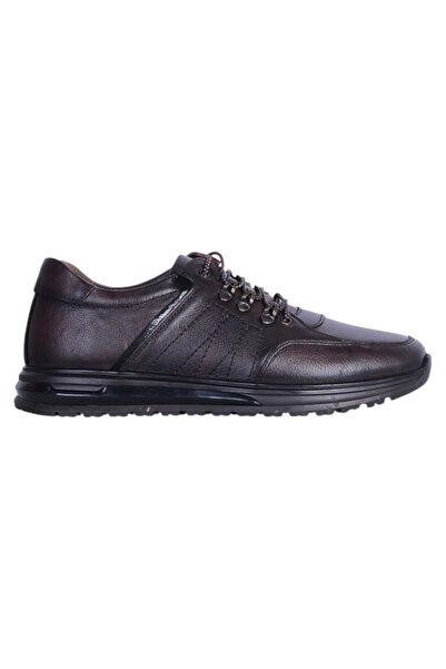 moda ayakkabım Dr.Relax 146 Brown Men's Rubber Sole Casual Shoes