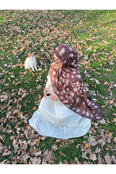Mira İpek Royal Bambi Ceylan Desenli Pamuk Soft Şal ps216