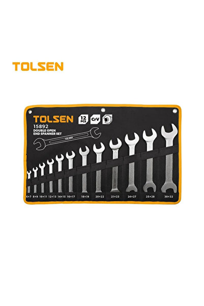Leon Lifestyle Tolsen 12-Piece Double Slit Wrench Set (6-32mm), Chrome Vanadi...