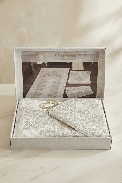 BYC Home & Design Lüks Çeyizlik Seccade Takımı – Bohça, Kur’an Kılıfı, Havlu ...