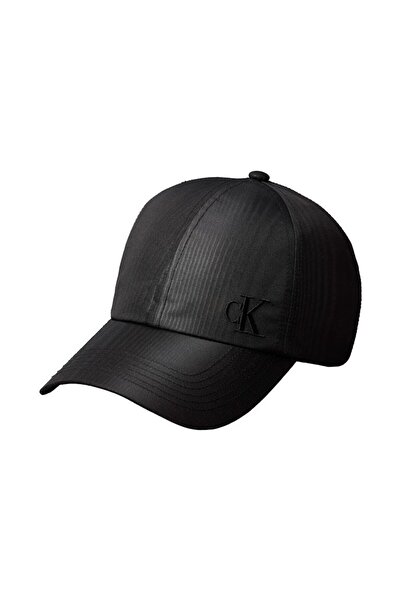 Calvin Klein MONOGRAM EMBROIDERY MOIRE CAP