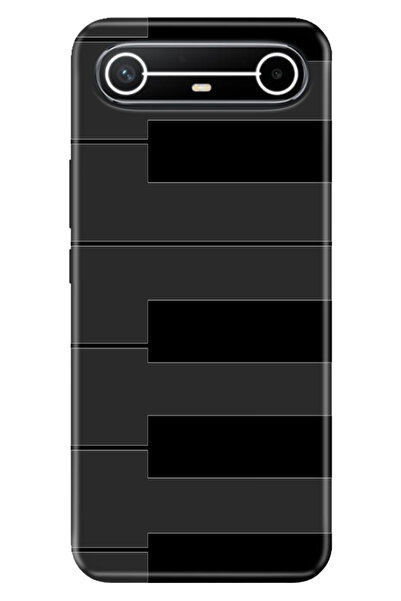 TECNO Spark Slim 5G KM9 Kılıf Renkli Silikon Baskılı TPU Piyano