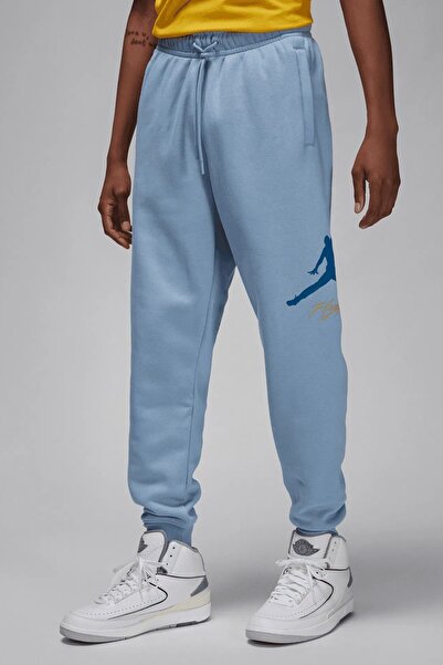 Nike Jordan Essentials Flc Baseline Men's Pant Light Blue Men's Sweatpants Li...