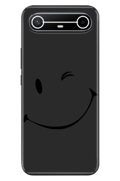 TECNO Spark Slim 5G KM9 Kılıf Renkli Silikon Baskılı TPU Smile