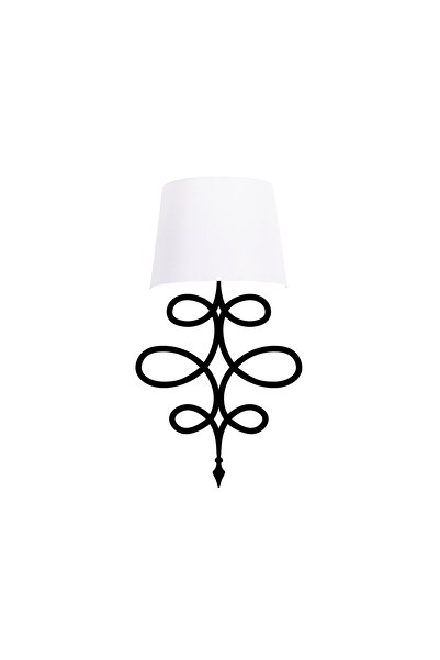 AmberLED Stylish Metal Body Single Sconce with Fuzzy Black E27 Compatible