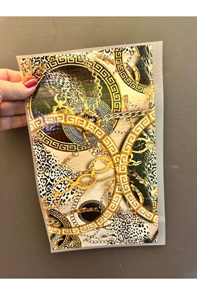 Gönülden Tasarım Iron-On Chain Pattern Transfer Printing Arma 30X17 cm