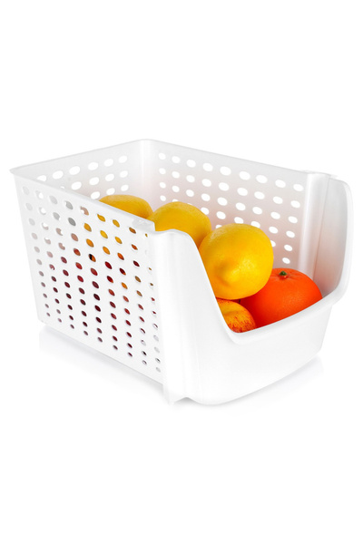 Vilde White basket for storing vegetables and fruits 29×21×16 cm
