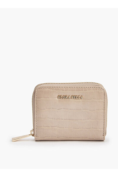 Flora Bella by Shoexpress Textured Zip-Around Wallet - H 9 x W 11 cms