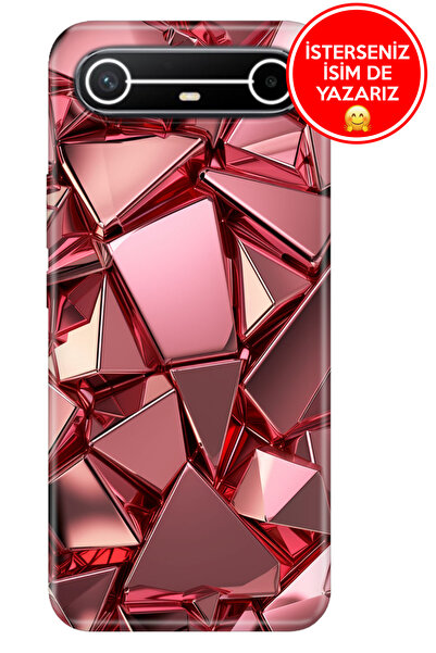 TECNO Spark Slim 5G KM9 Kılıf Desenli Tematik Rubber Silikon PembeDeco