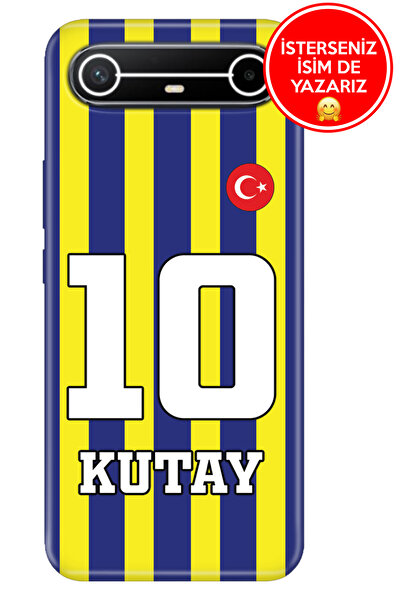 TECNO Spark Slim 5G KM9 Kılıf Kişiye Özel İsim Yazılı Forma Tasarım Silikon Ç...