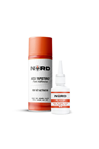 Nord Hızlı Yapıştırıcı MDF Kit 100 ML | Aktivatörlü, Akma Yapmayan Hızlı Yapı...