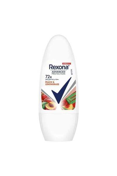 Rexona مزيل عرق رول أون متطور للحماية برائحة الخوخ وعشب الليمون - 50 مل