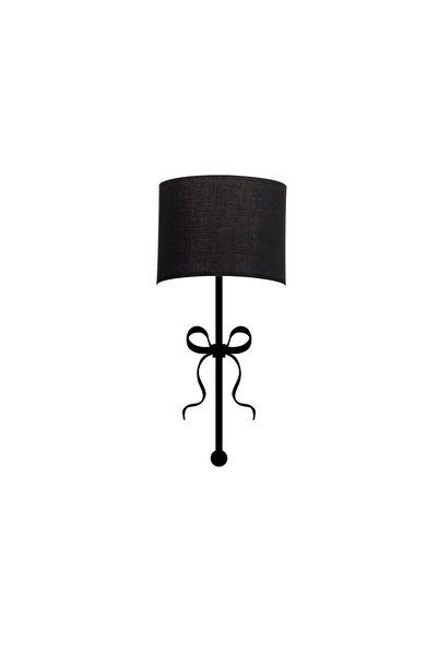 AmberLED Stylish Metal Body Single Sconce with Fuzzy Black E27 Compatible