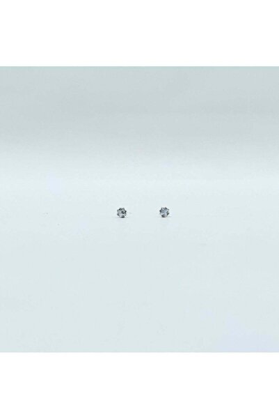 earss 2 mm Cubic Zirconia Square Earrings