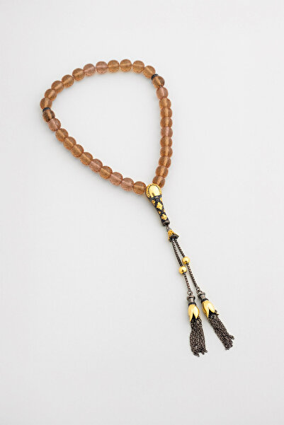 So CHIC... Zultanit Taşlı Siyah Rodyum Kaplama 27 Cm Gümüş Tesbih