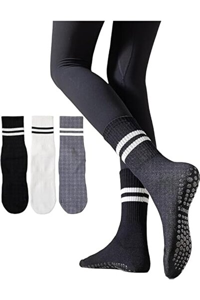 Arabest Yoga Socks, Non Slip Pilates Socks for Women, Medium Tube Sports Sock...