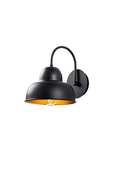 AmberLED Modern Tufted Black Metal Sconce E27 Wall Lamp 20X27X24 cm Bedroom L...