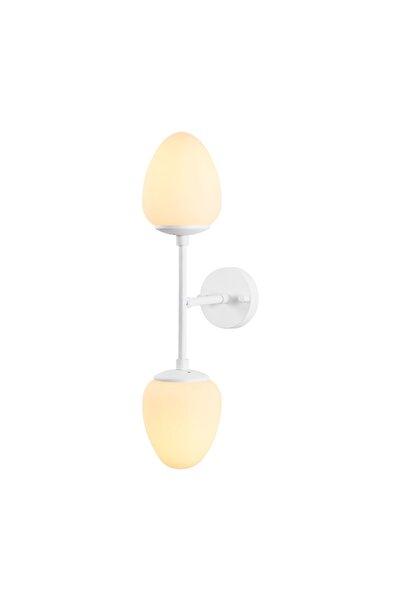 AmberLED Stylish Metal Body Sconce with Fuzzy White, E14 Compatible for Entra...