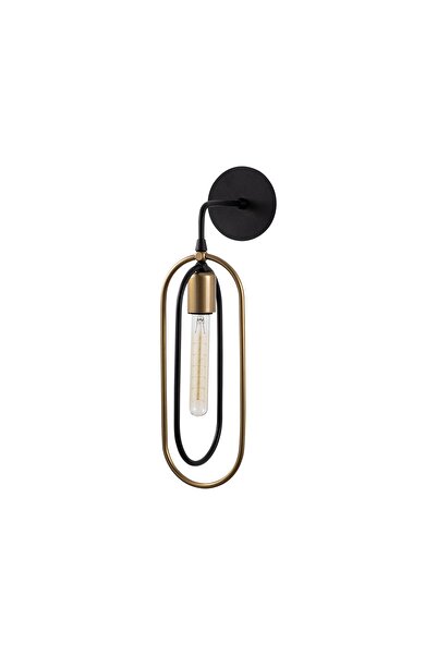 AmberLED Modern Metal Single Sconce with Fuzzy Black E27 Compatible