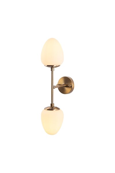 AmberLED Stylish Metal Body Sconce with Shiny Gold for Living Room and Childr...