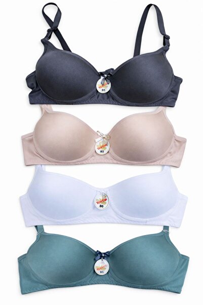 serenna wear Women's 4-Piece Supported Padded Underwire Bra