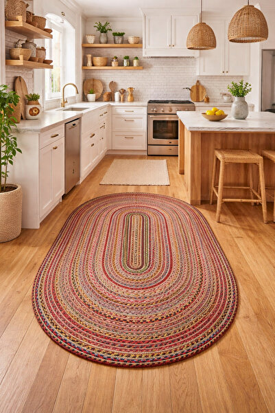 Halımax Milda 120 Multi Jüt Kilim Bohem Dekoratif Mutfak Balkon Banyo Halısı ...