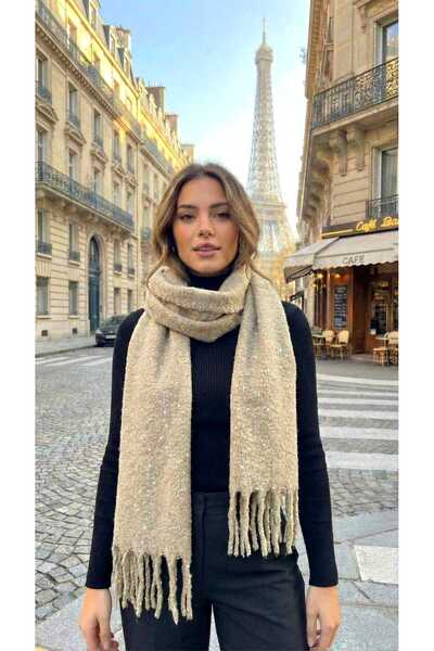 LAGRANZE Şal argintiu pentru femei Elegance