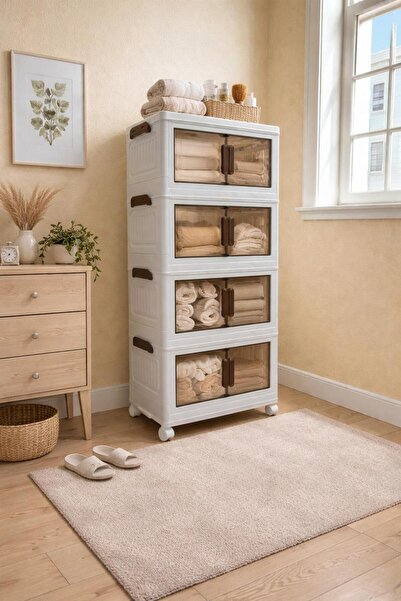 plusmedikal Portatif İstiflenebilir Organizer Mutfak/Banyo Dolabı