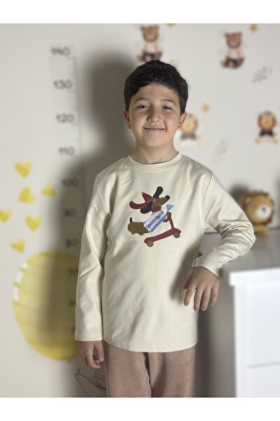 mirkidsclub تي شيرت بأكمام طويلة من قماش الإنترلوك للجنسين