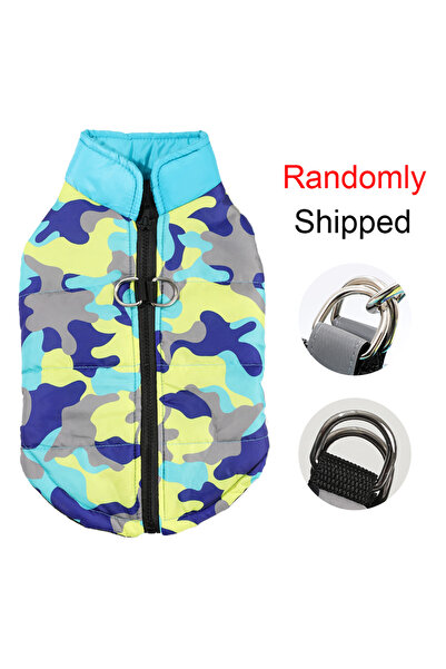 Choice S Turquoise Winter Small Dog Jacket Waterproof Printed Puppy Cloth Cam...