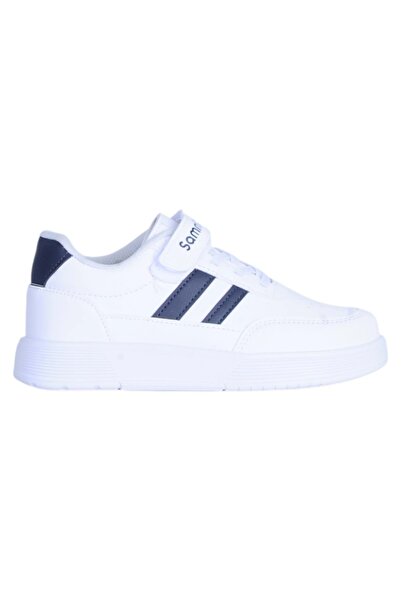 moda ayakkabım Sammix 015 Black-White Boys' Sports Shoes