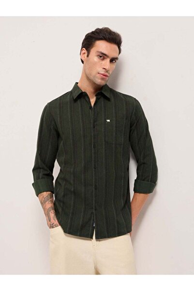 The Bear House Men's long Sleeve Shirt, breathable, soft comfort Fabric