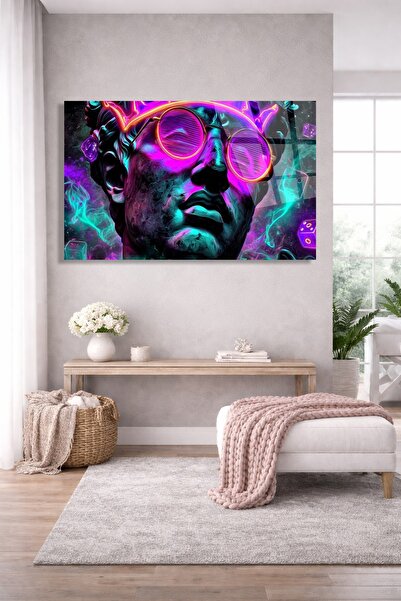 TAULART Sculptură cu neon, pictură pe sticlă, artă modernă, pictură murală