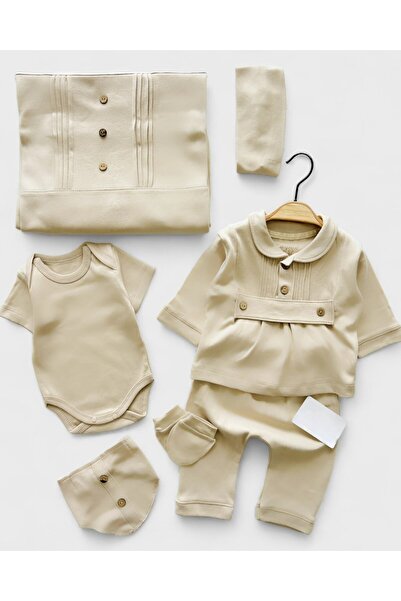 Ege Bebek Baby Boy 7 Piece Premium Quality Newborn Hospital Discharge Set wit...