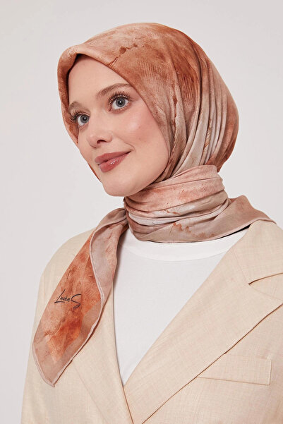 LuvenSara وشاح أوسكار - لون بيج لامع