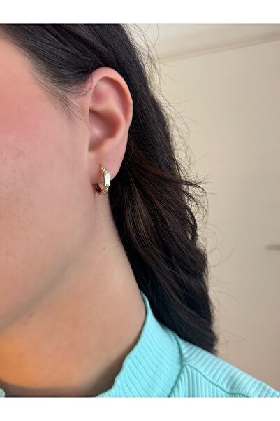 XUPİNGS JEWELRY Water Green Ring Gold Earring