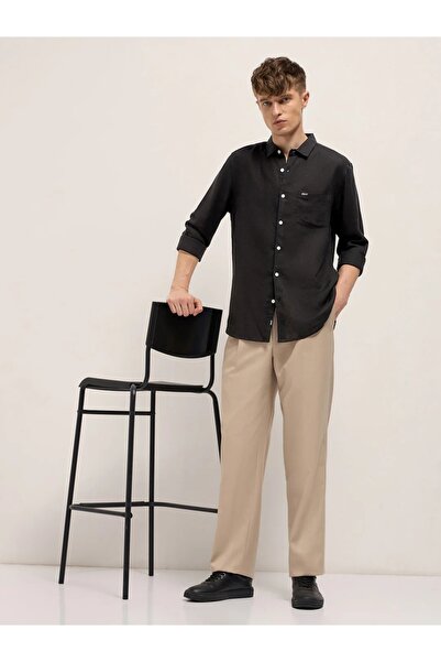 The Bear House Men's long Sleeve Shirt, breathable, soft comfort Fabric