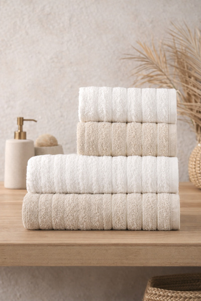 Casnack Violeta Model 4-Piece Bath Towel Set