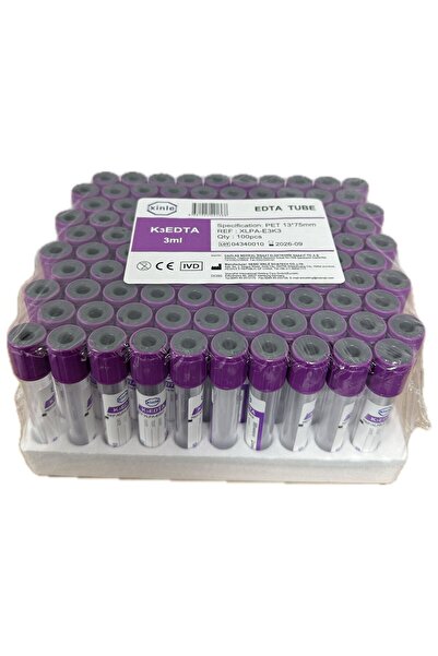 Xinle Kan Alma Tüpü K3 Edtalı 3Ml (100 Adet)