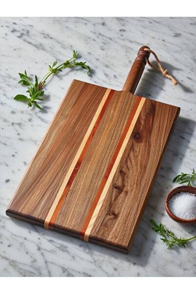 Unichrome 39X25 Cutting and Presentation Board Solid Walnut Wood