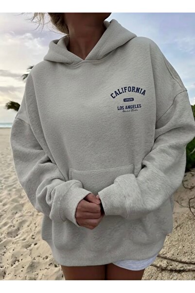 FUFLUNS California Los Angeles Printed Oversize Unisex Women/Men Sweatshirt