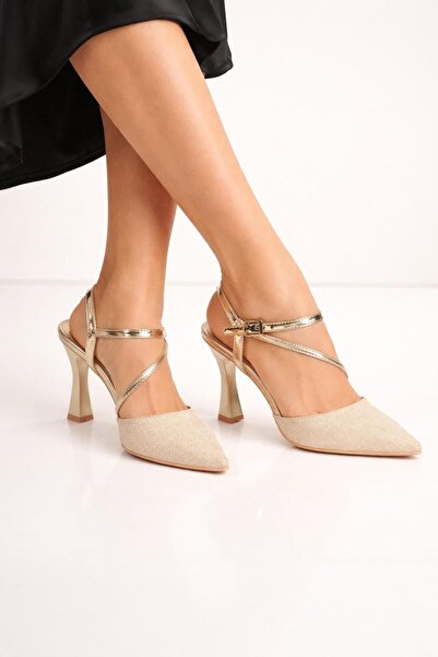 MODAONN Strălucirea grației: pantofi de damă cu toc subțire argintiu