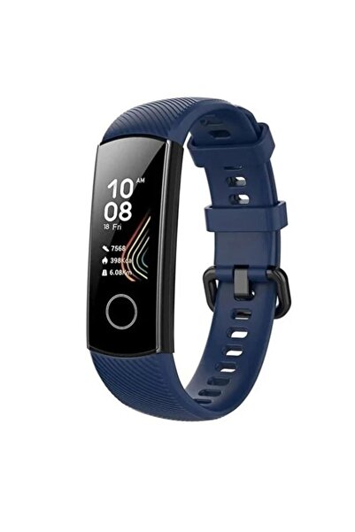 Mi7a Honor Band 4 / Band 5 Akıllı Saat Uyumlu Sportif Çizgili Silikon Kordon/...