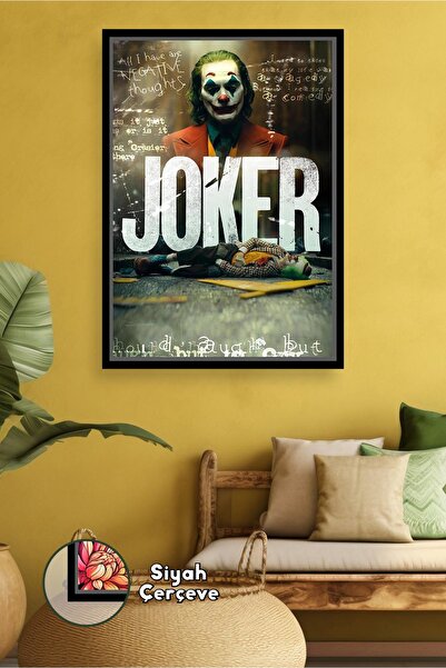 KOSS Dijital Poster de film Joker Decor de perete Pictură pe pânză înrămată p...