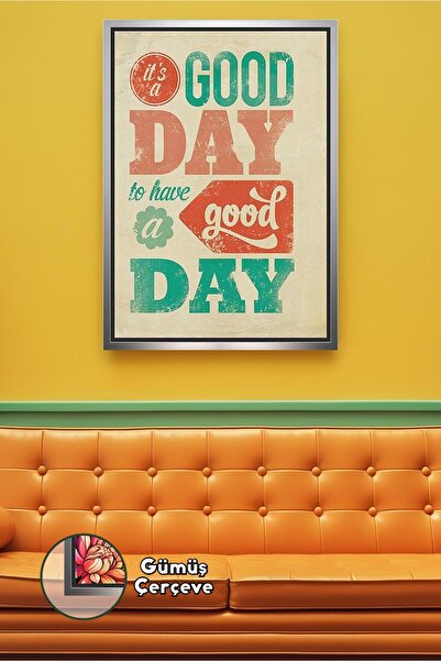 KOSS Dijital Este o zi bună, pictură pe pânză înrămată cu cadru, tematică mot...