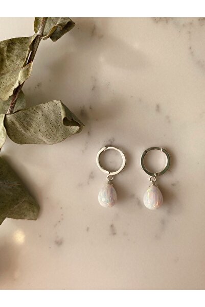 DURAN TAKI TASARIM Opal Damla Gümüş Küpe