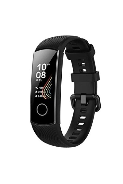 Mi7a Honor Band 4 / Band 5 Akıllı Saat Uyumlu Sportif Çizgili Silikon Kordon/...