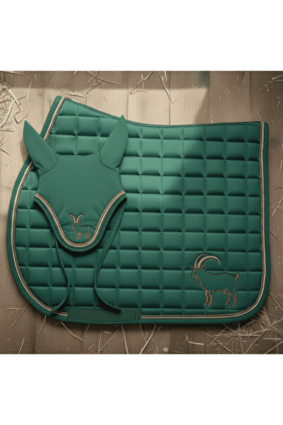 ATEX BİNİCİLİK Oğlak Burcu Temalı Eyer Altı ve Kulaklık Seti ♑