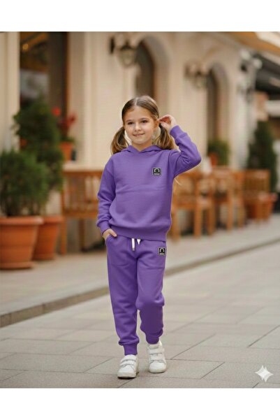 ADA YILDIZ KİDS Set tricotaje pentru fete, culoare mov, partea inferioară, pa...