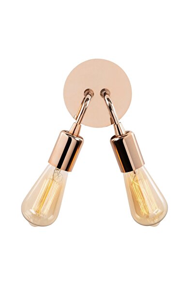 AmberLED Rustic 2-Piece Sconce with Metal Body for Living Room and Bedroom Li...